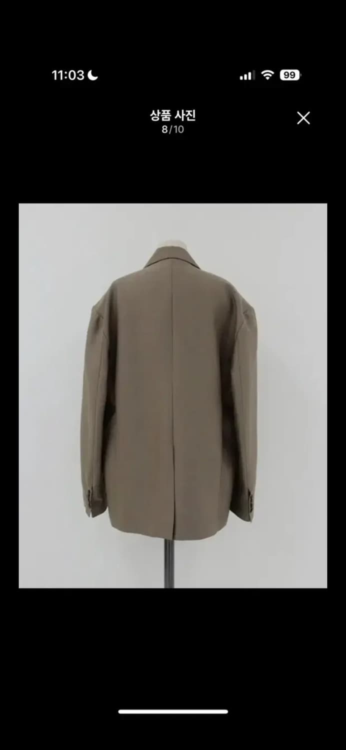 프레클 울실크 자켓 코코아 상품이미지10