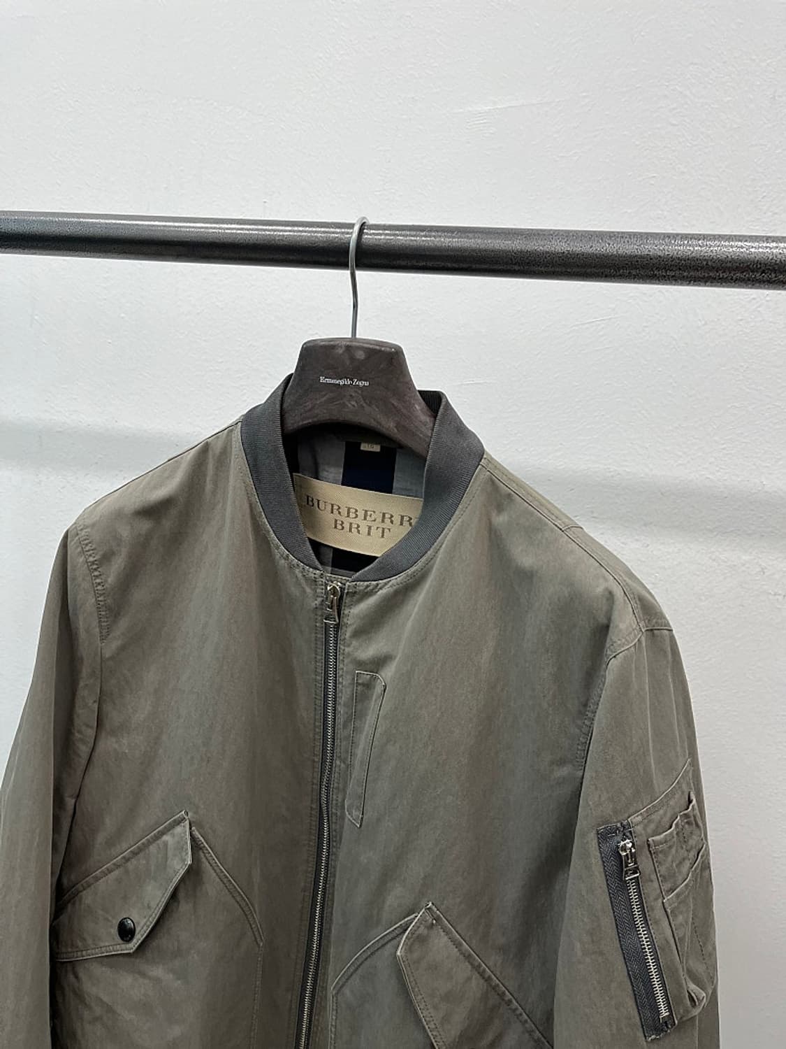 105-110) 버버리 브릿 가먼트 M-1 블루종  상품이미지2