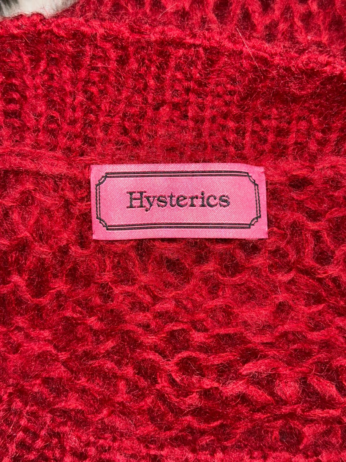 Hysteric Glamour red grunge net knit 상품이미지6