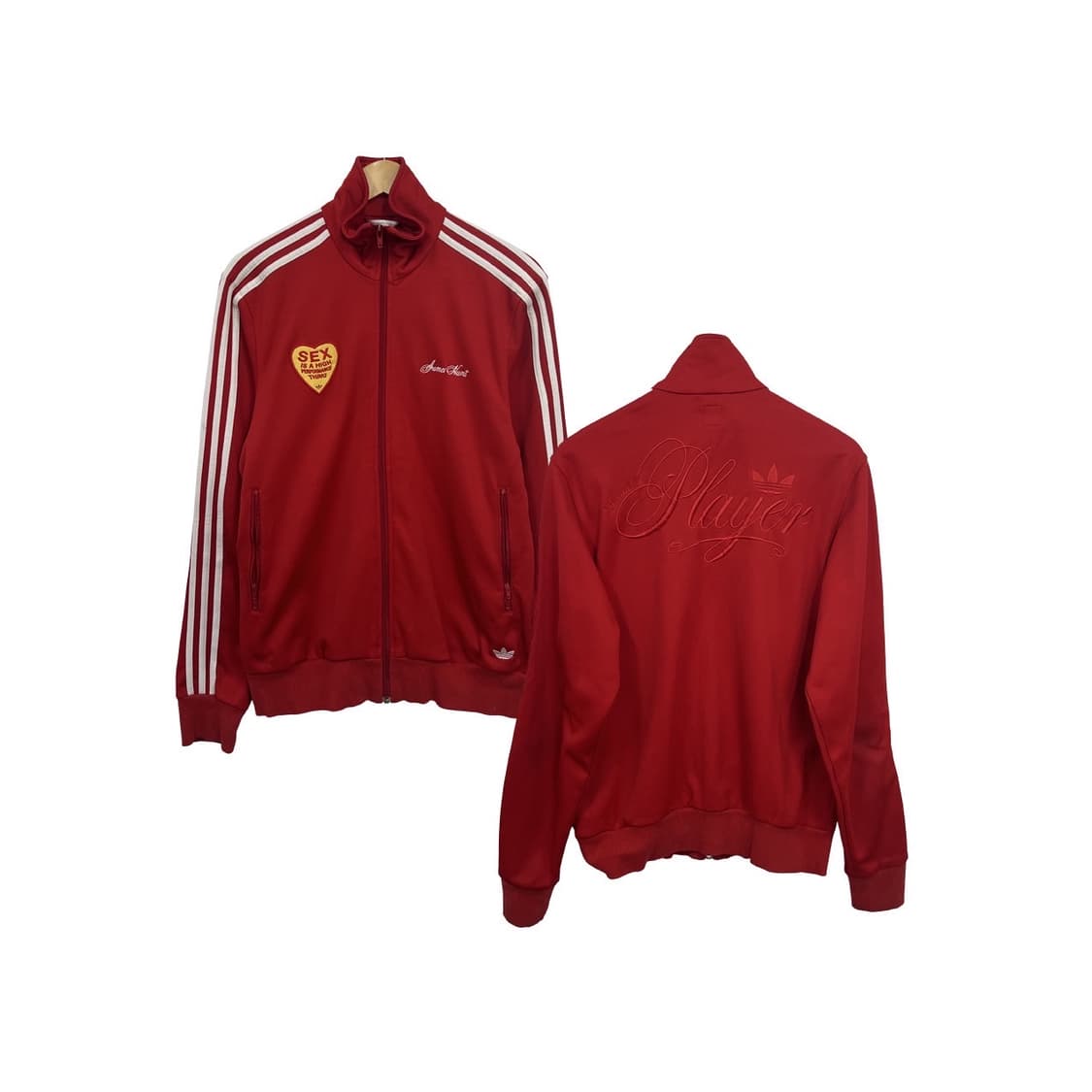 아디다스 제임스 헌트 하트 로고 희귀 레드 져지 상품이미지1