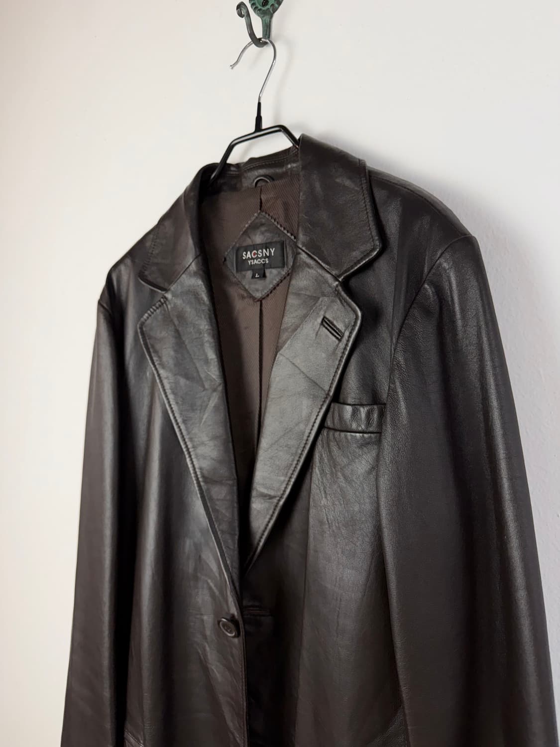SACSNY Y'SACCS by 요지 야마모토 램 레더 블레이져 상품이미지2