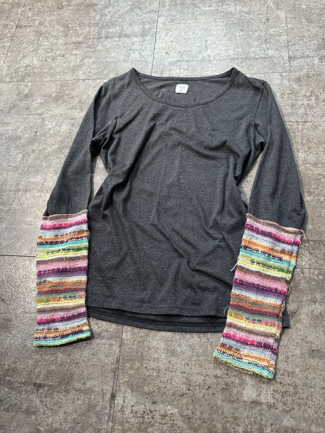 버튼 패턴 포켓 가디건 멀티 슬리브 티 2pcs SET 상품이미지9