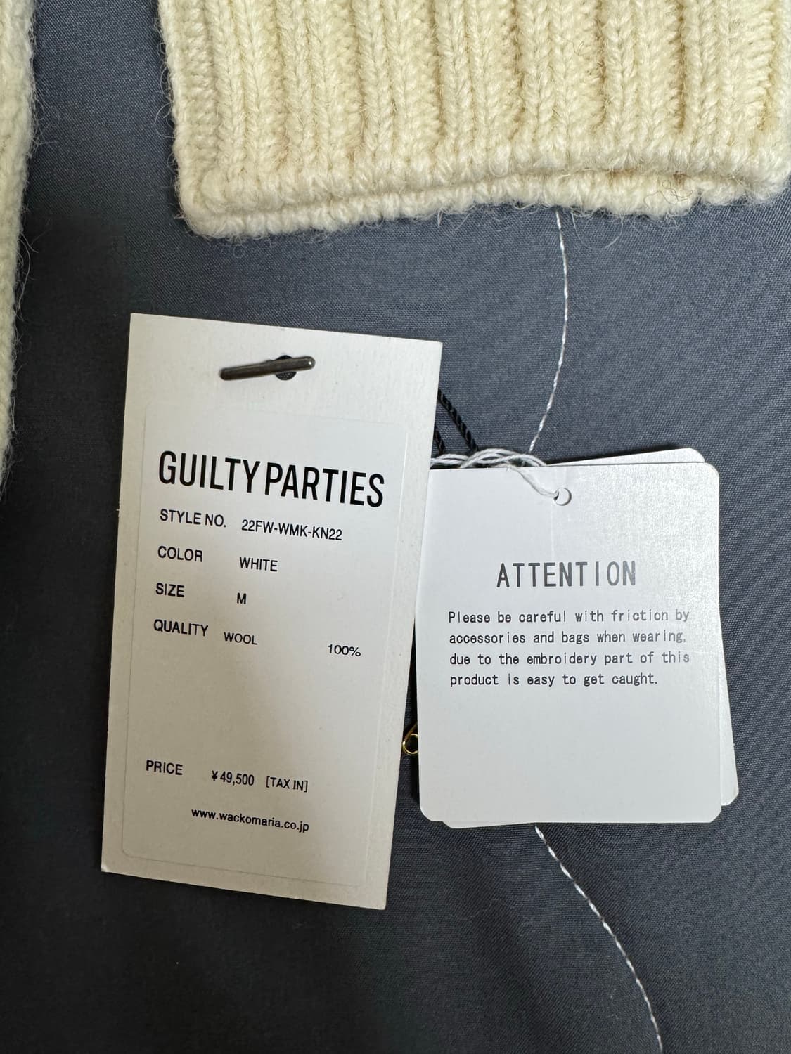 [M] 와코마리아 팀레이 안타르시아 크루넥 울 스웨터 상품이미지3