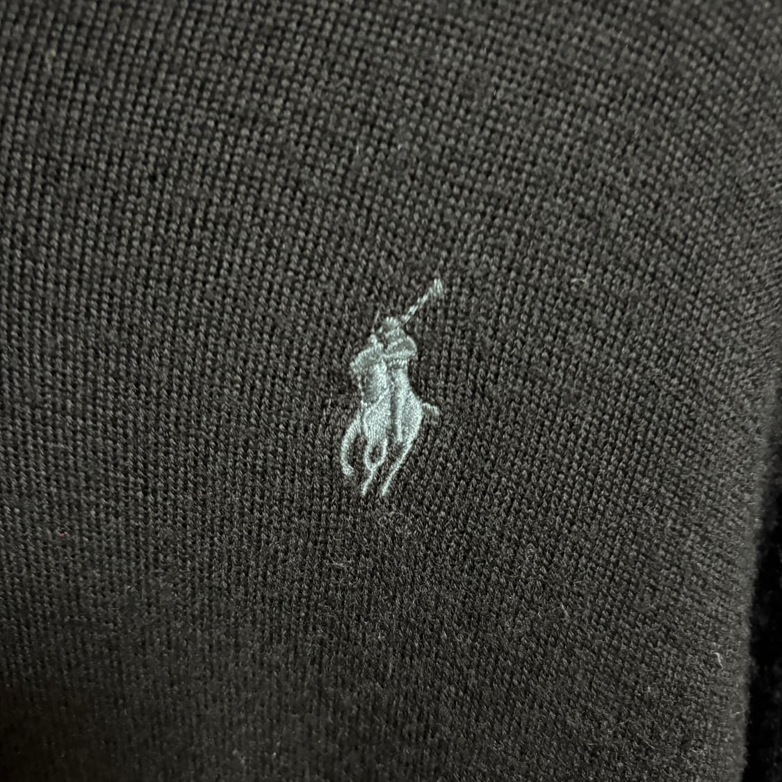 폴로 랄프로렌 워셔블 메리노울 V넥 니트 / 블랙, M 상품이미지5