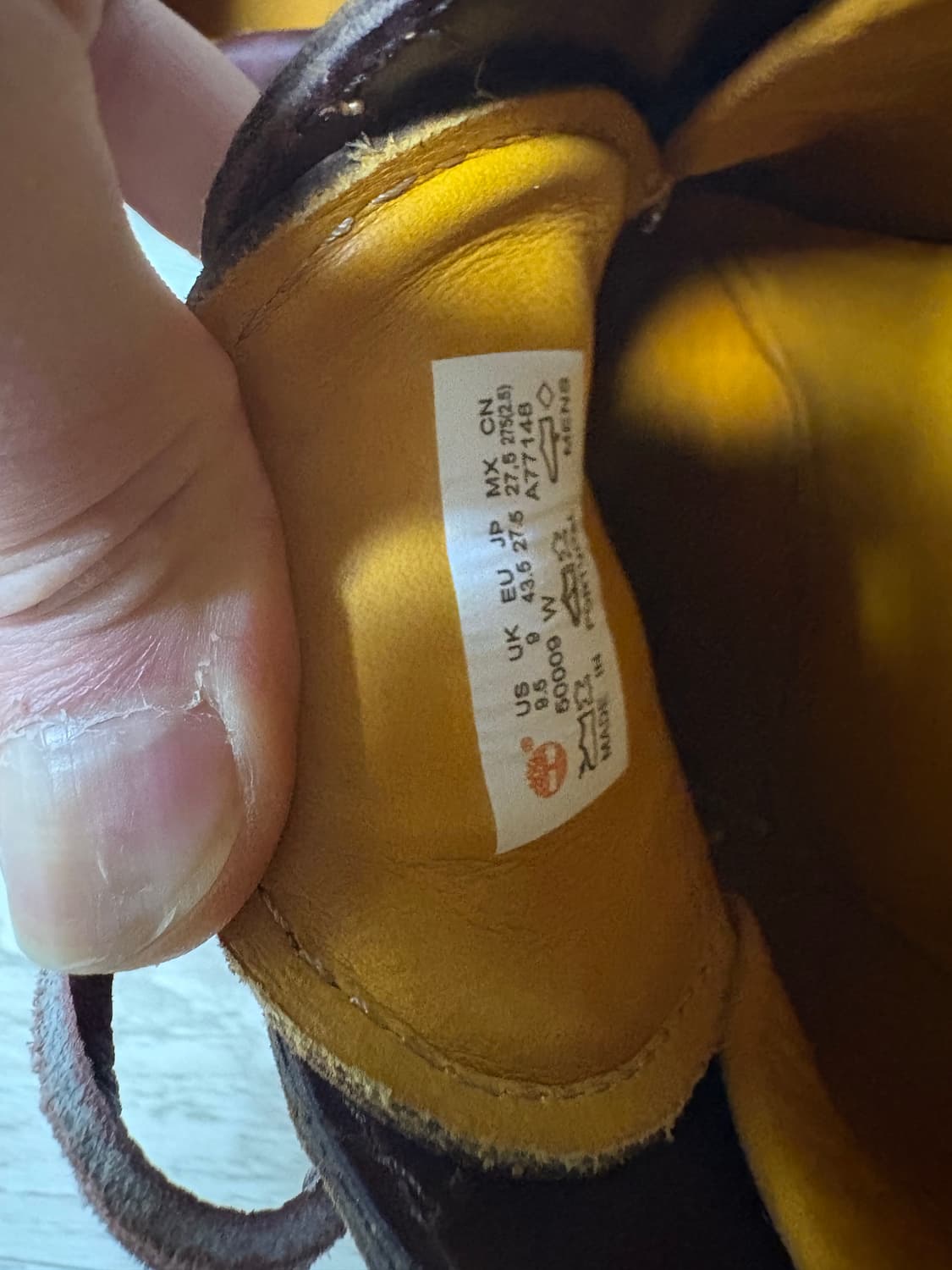 팀버랜드 3아이 보트슈즈 버건디 275 상품이미지7