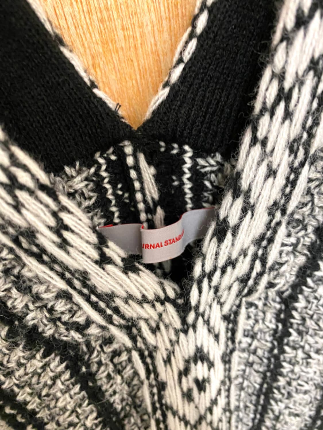 JOURNAL STANDARD fringe knit poncho 판초 상품이미지9