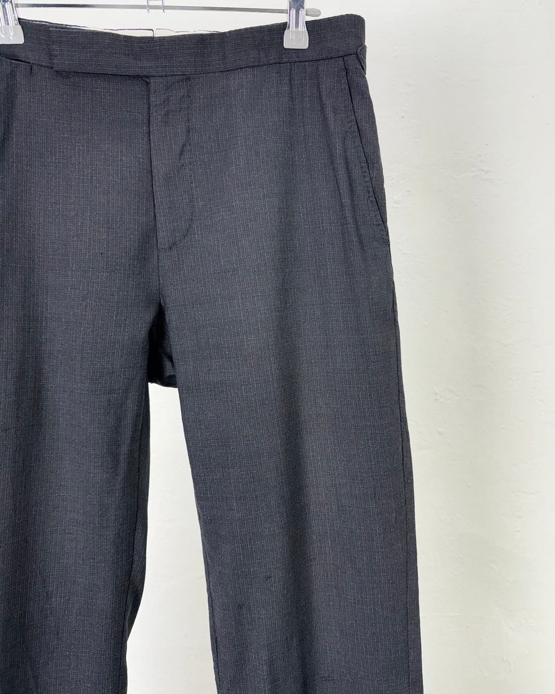 폴로 랄프로렌 스모크 그레이 슬랙 울 트라우저 팬츠 상품이미지3