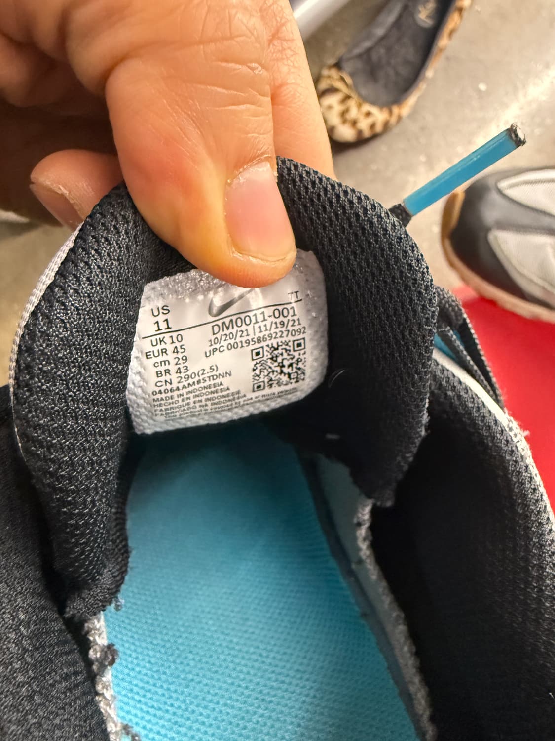 나이키 에어맥스 95 그레이/블루 US11 상품이미지6