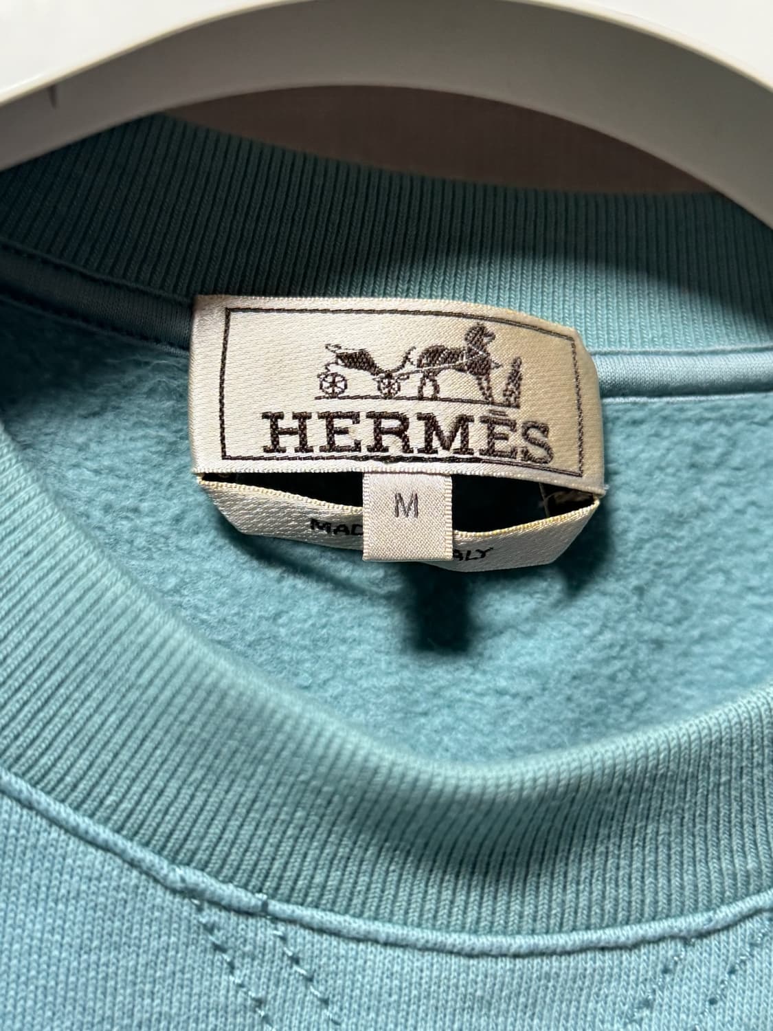 에르메스 지퍼 포켓 맨투맨 블루 M  상품이미지6