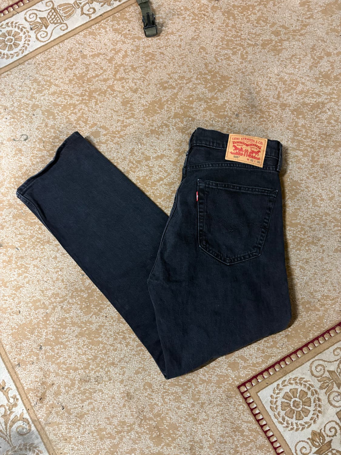 00’s Levis black 505 denim pant. 상품이미지9