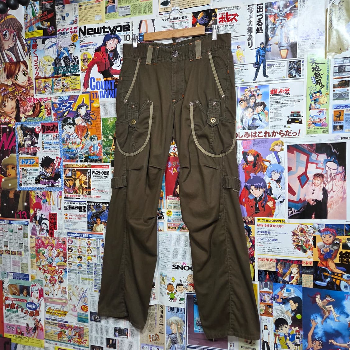 JPN 에드윈 카키 밀리터리 카고 팬츠 상품이미지6