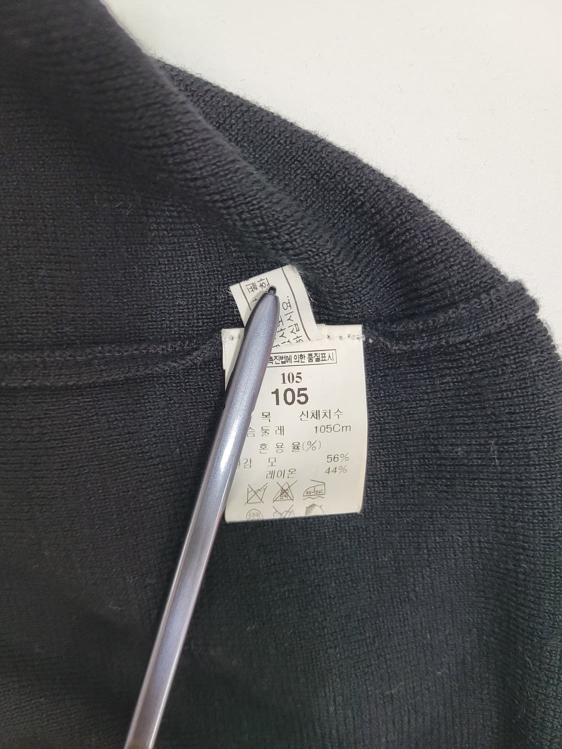 TIME 한섬 타임 옴므 반팔 카라 니트 / 남 105 블랙
 상품이미지8