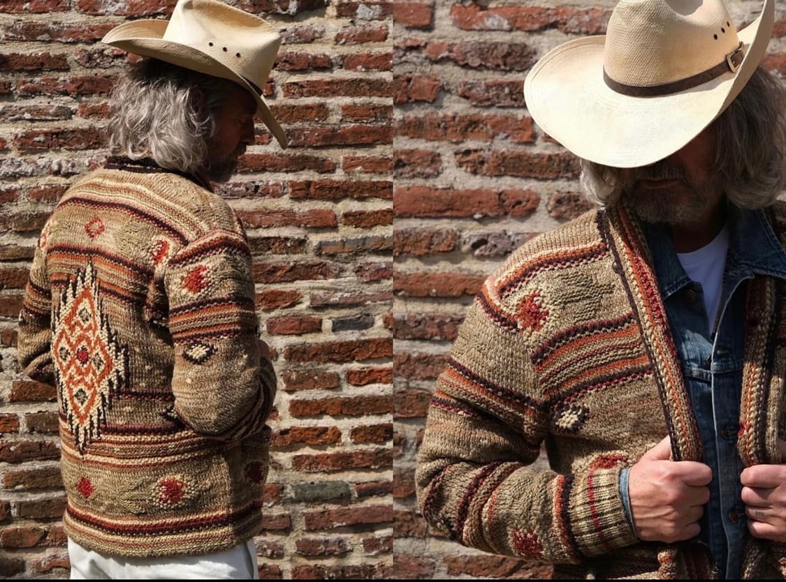 RRL 웨스턴 숄카라 니트 가디건 상품이미지1