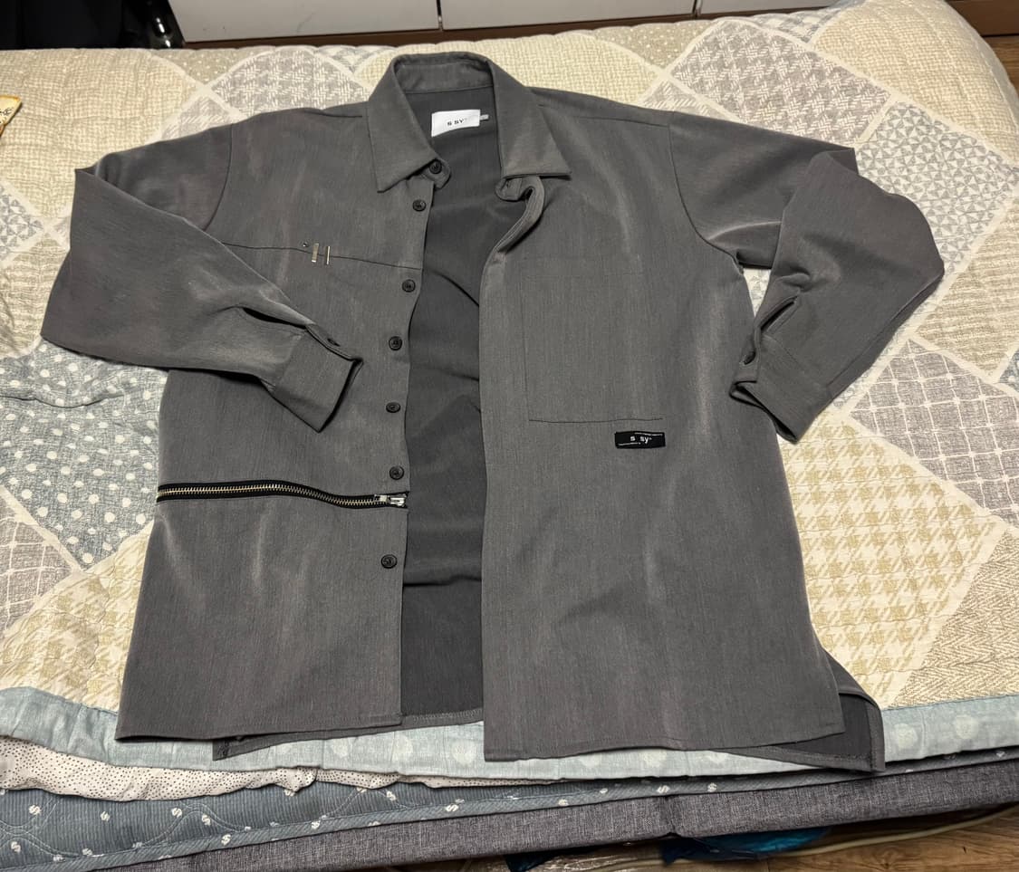 <거의 새것> [L] 에스에스와이 오버핏 셔츠 (그레이) 상품이미지1