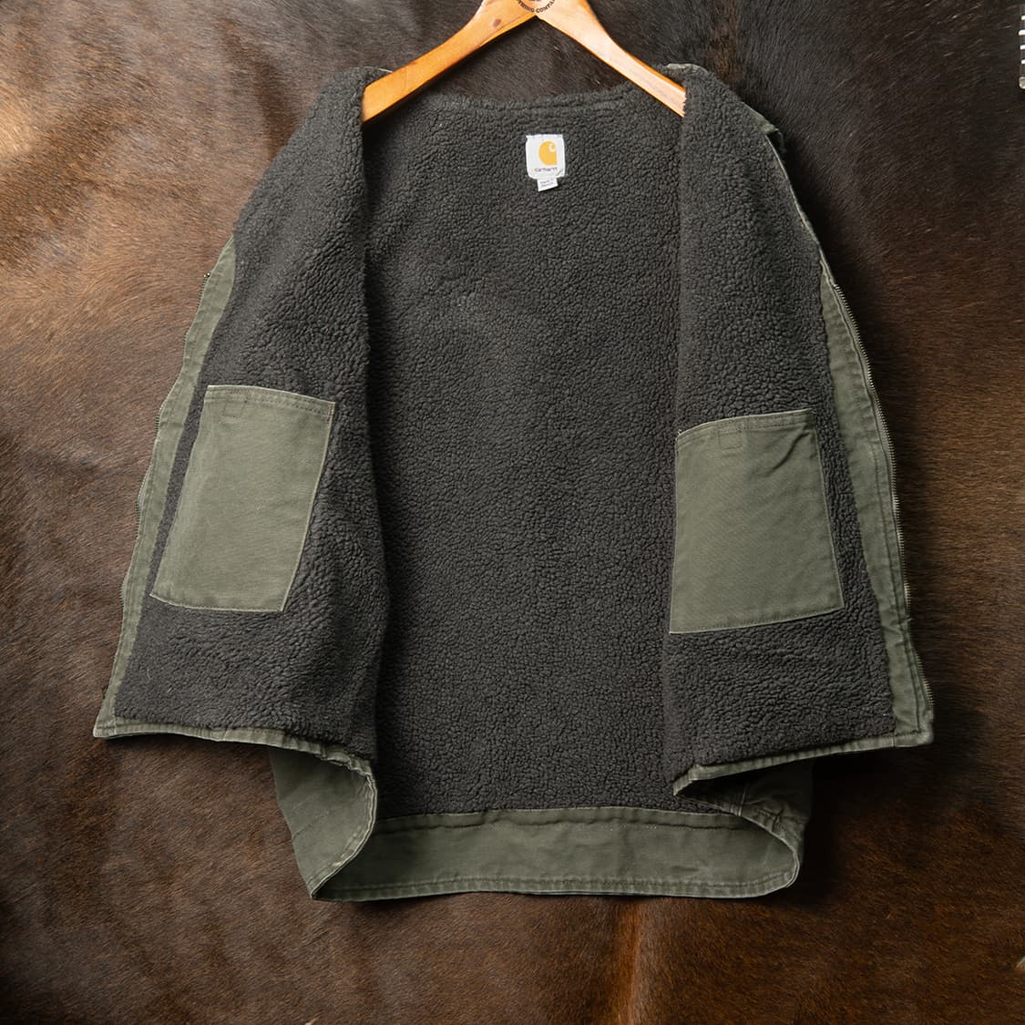 [2XL] 칼하트 V26 ARG 샌드스톤 쉐르파 라이닝 워크 베스트  상품이미지7