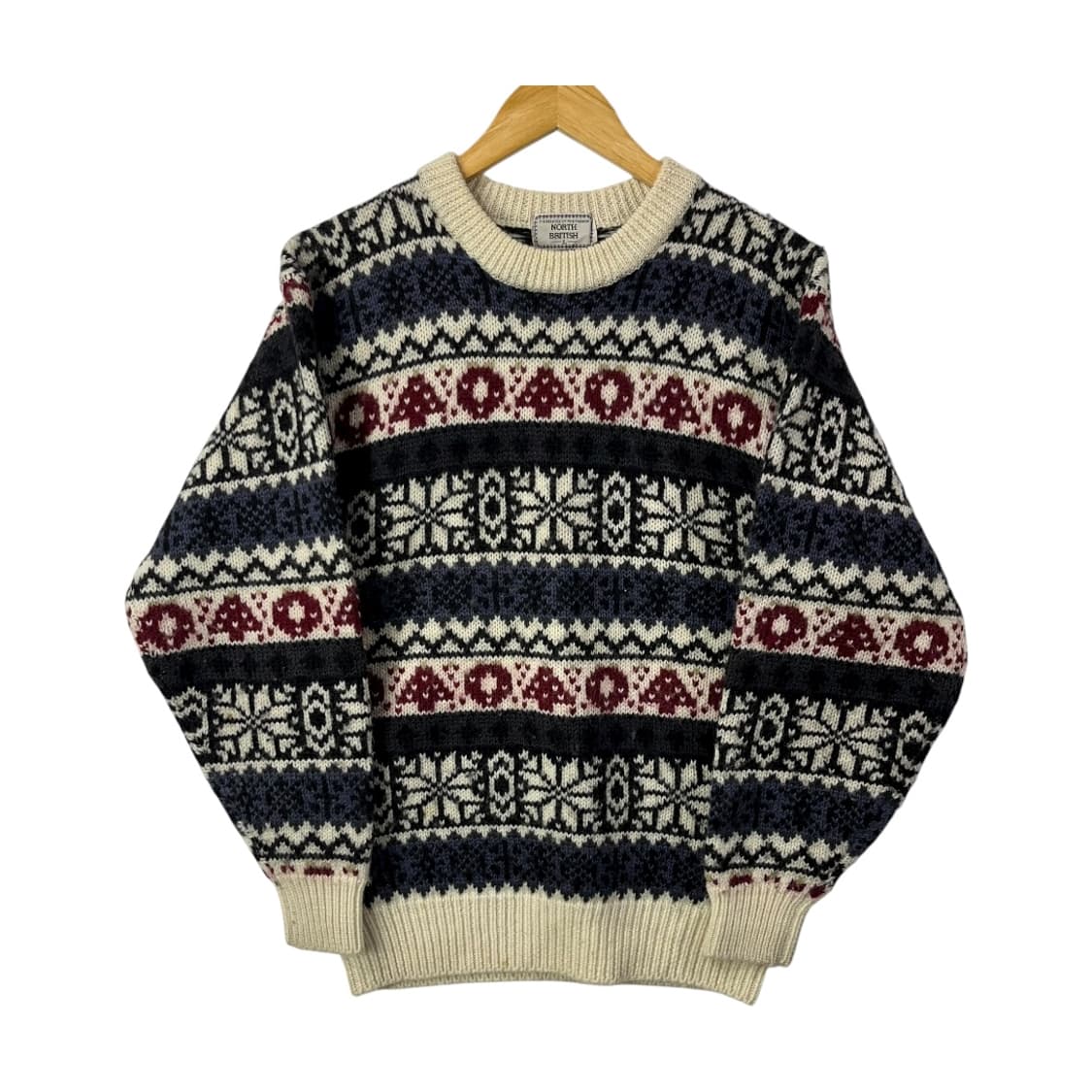 [JPN] 빈티지 그랜파코어 노르딕 울 니트 상품이미지1