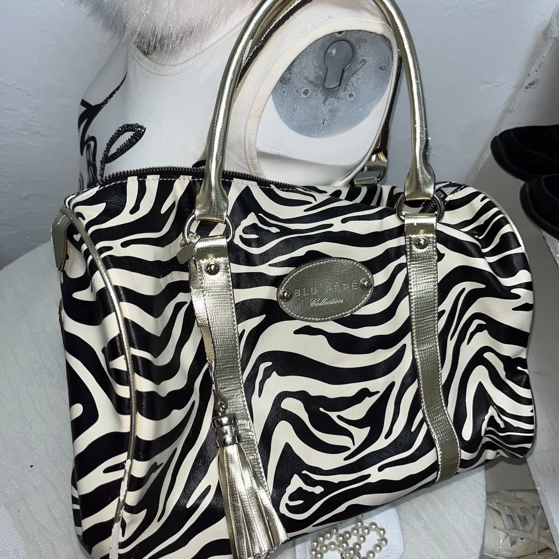빈티지 갸루 지브라 백 상품이미지2