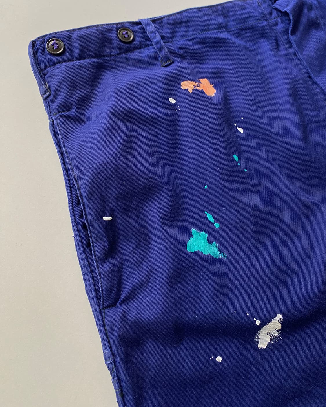 빈티지 오리지널 페인팅 프렌치 워크팬츠 009 상품이미지4