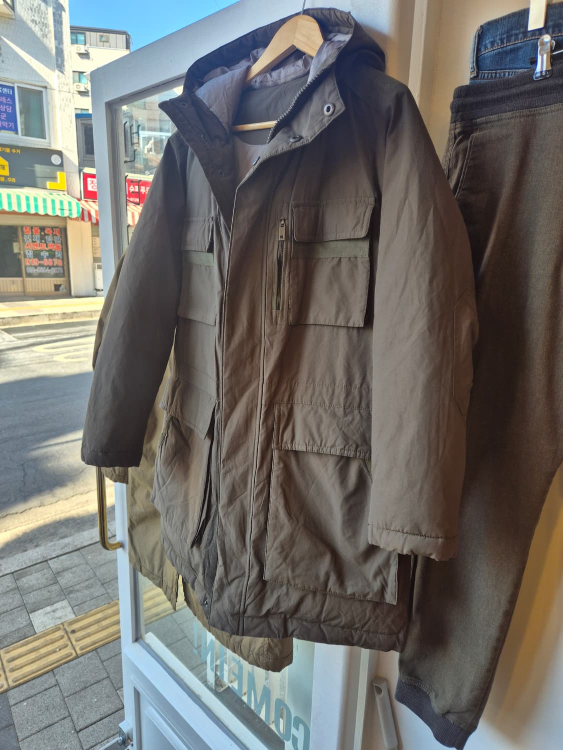 BON whitecabinet 카키색 야상 패딩점퍼-100 상품이미지7