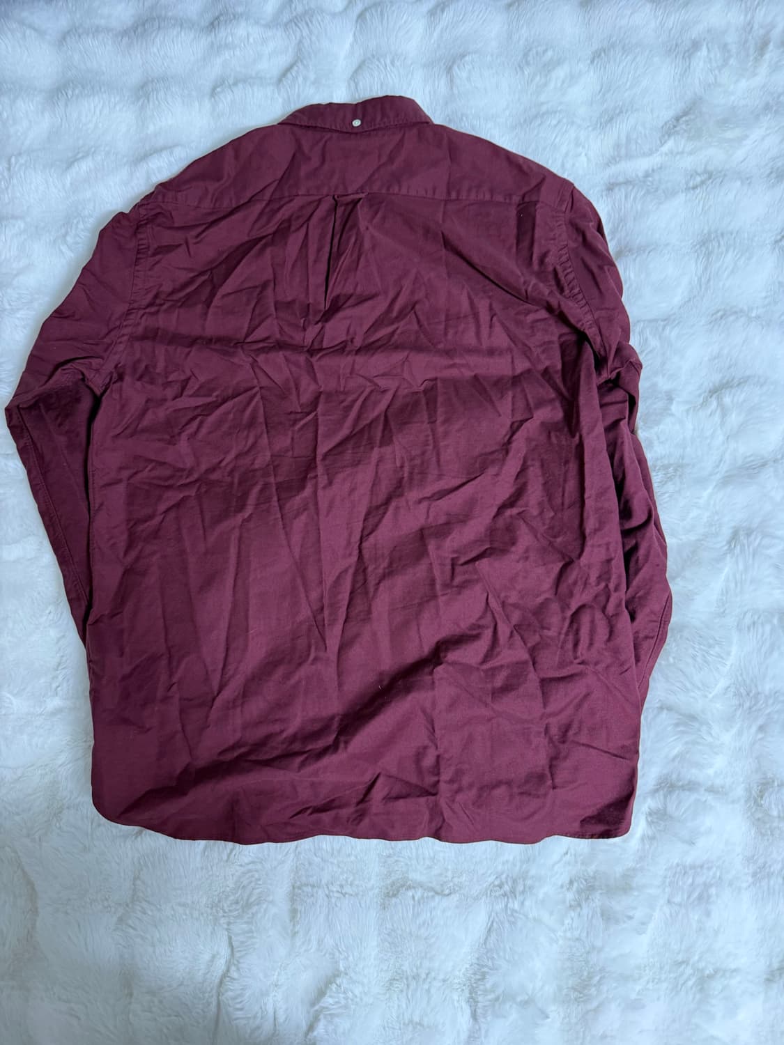 [XL] 빔즈 플러스 옥스포드 셔츠 버건디 상품이미지3