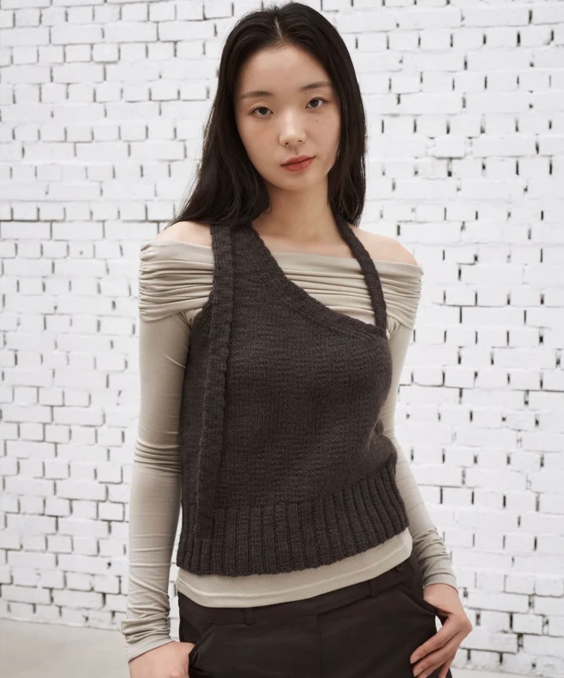 아우로 울 버튼 탑 새상품 상품이미지2