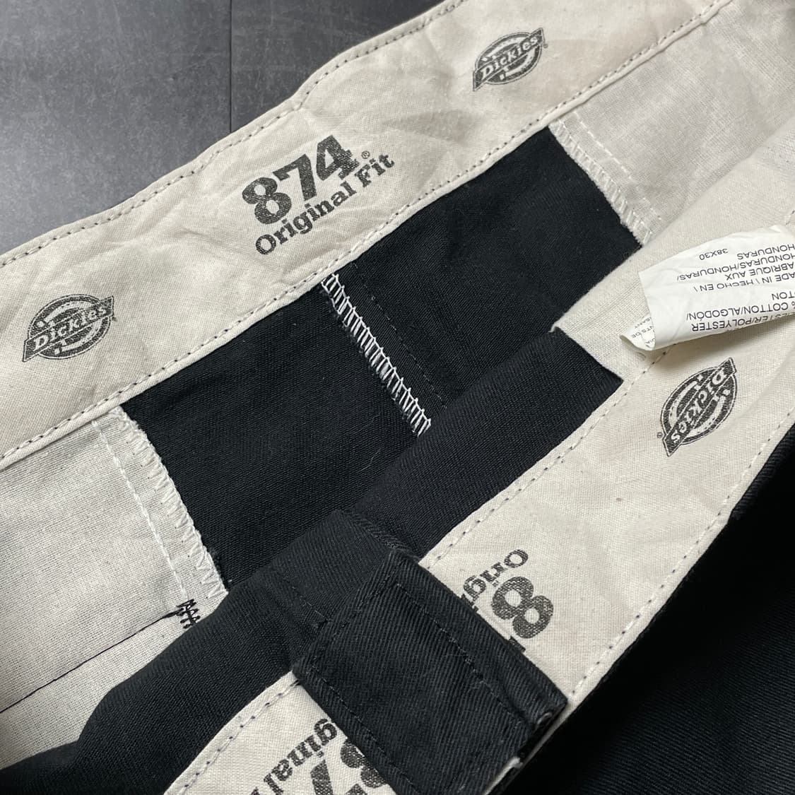 DICKIES 디키즈874 블랙 코튼 워크 팬츠 A00885 상품이미지8