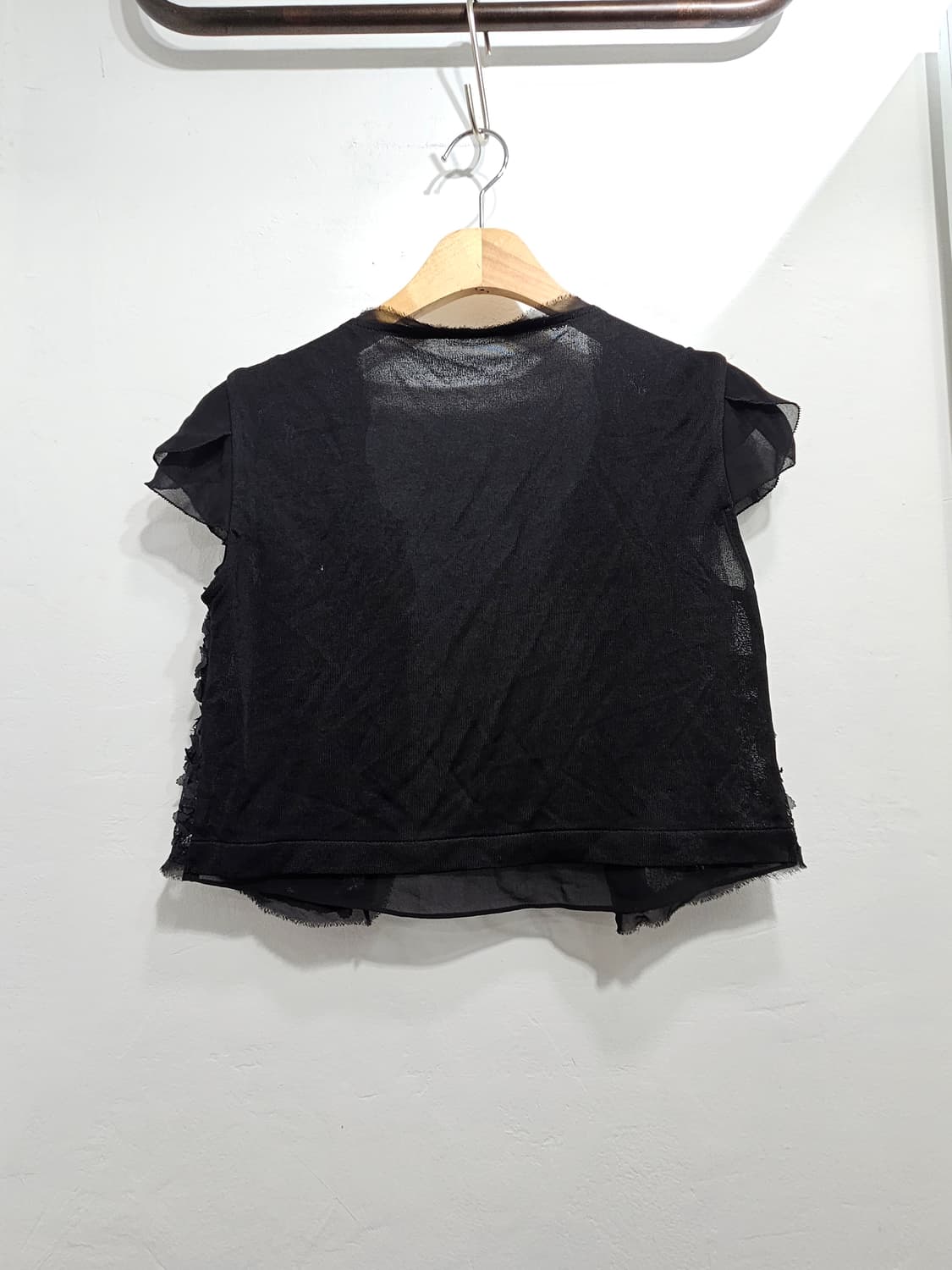 블랙 아플리케 볼레로 가디건  상품이미지8