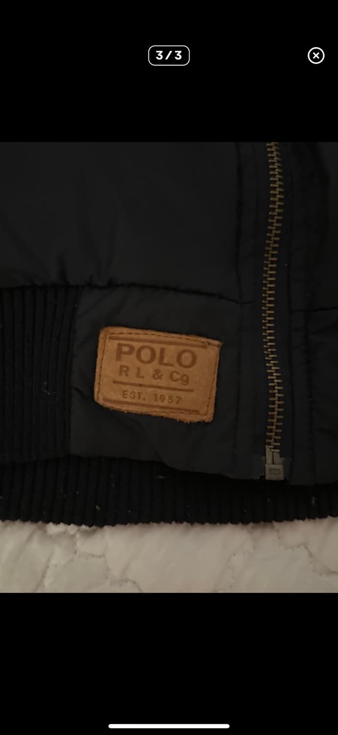 폴로 빅포니 브리튼 패딩 네이비 L 새상품급 상품이미지3