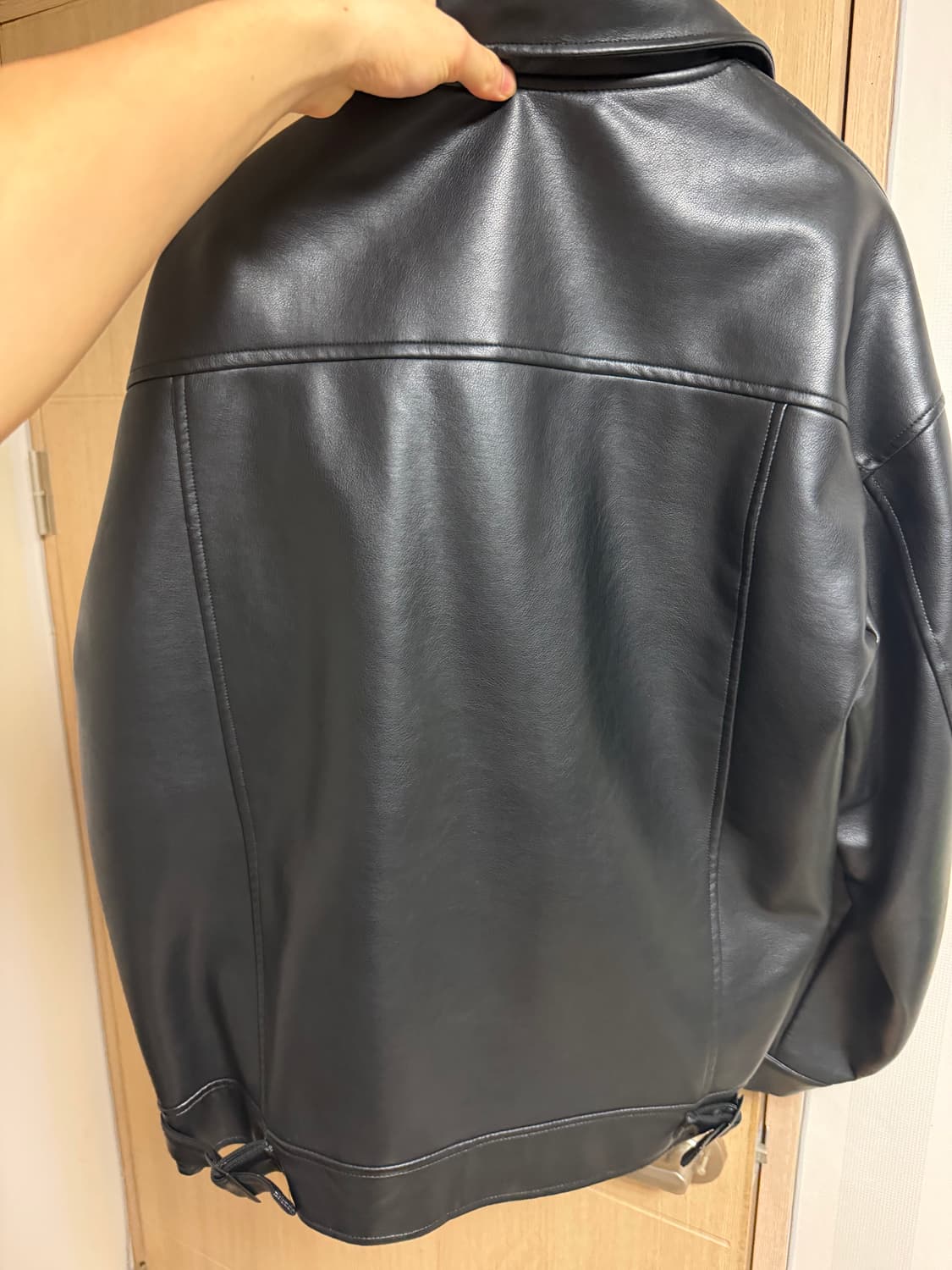 라퍼지스토어 버핑레더 오버핏 블루종 L 상품이미지2