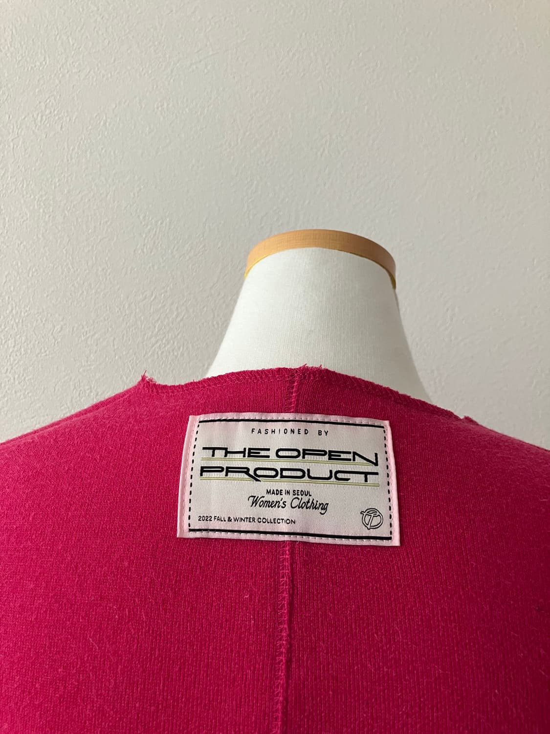 TheOpen Product 더오픈프로덕트 새턴 니트 핑크 y2k 딱붙핏 상품이미지4