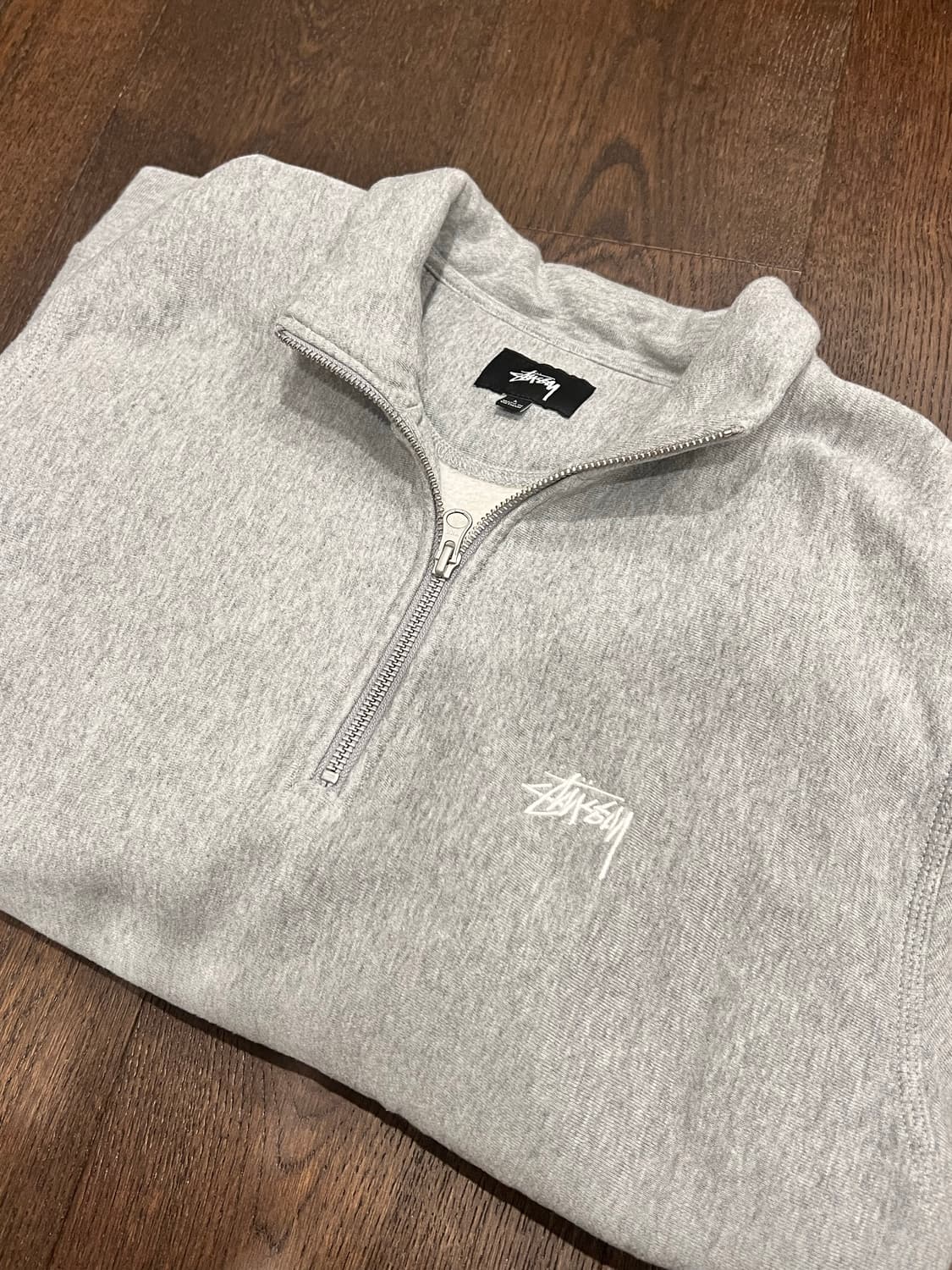 스투시 stock logo mock (grey heather) 상품이미지4