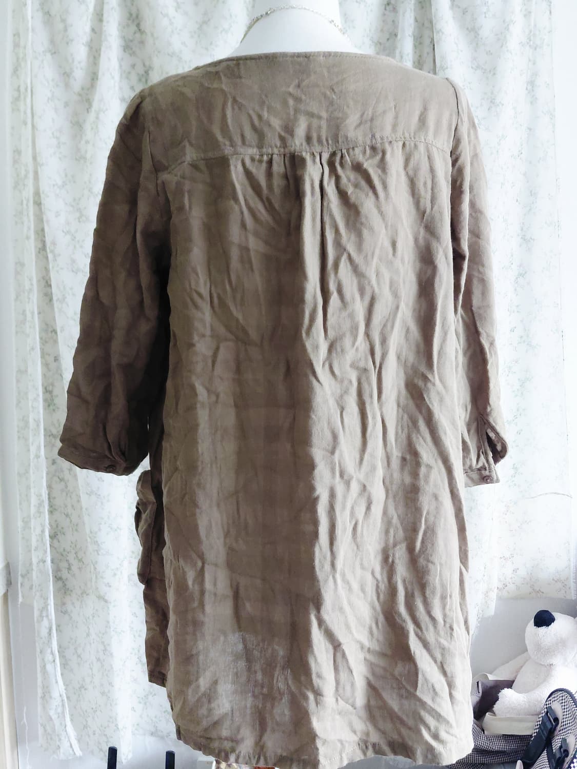 [일본빈티지] 모리걸 체크 브라운 블라우스 상품이미지6