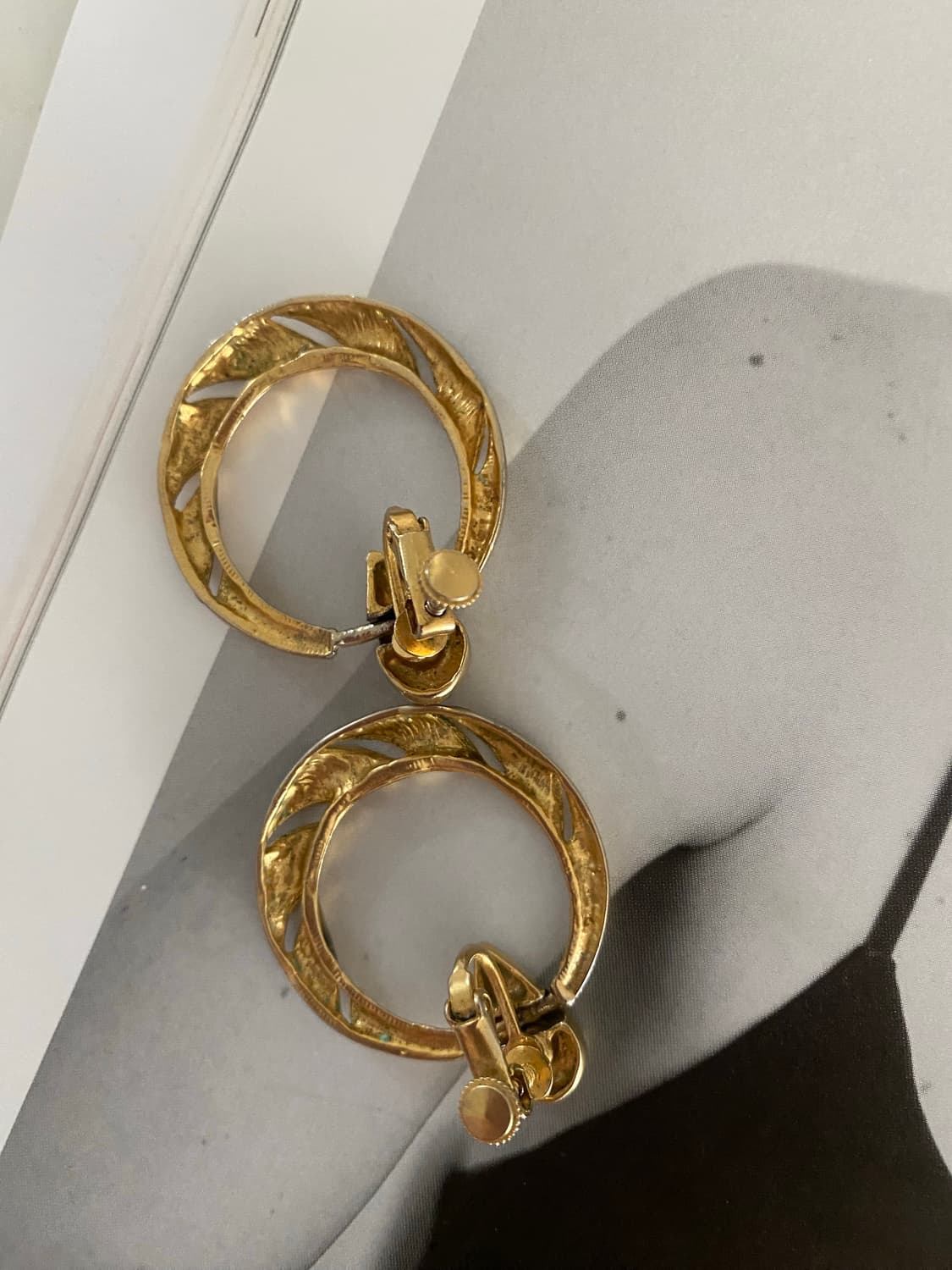 빈티지 귀찌형 귀걸이 2종 세트 상품이미지4