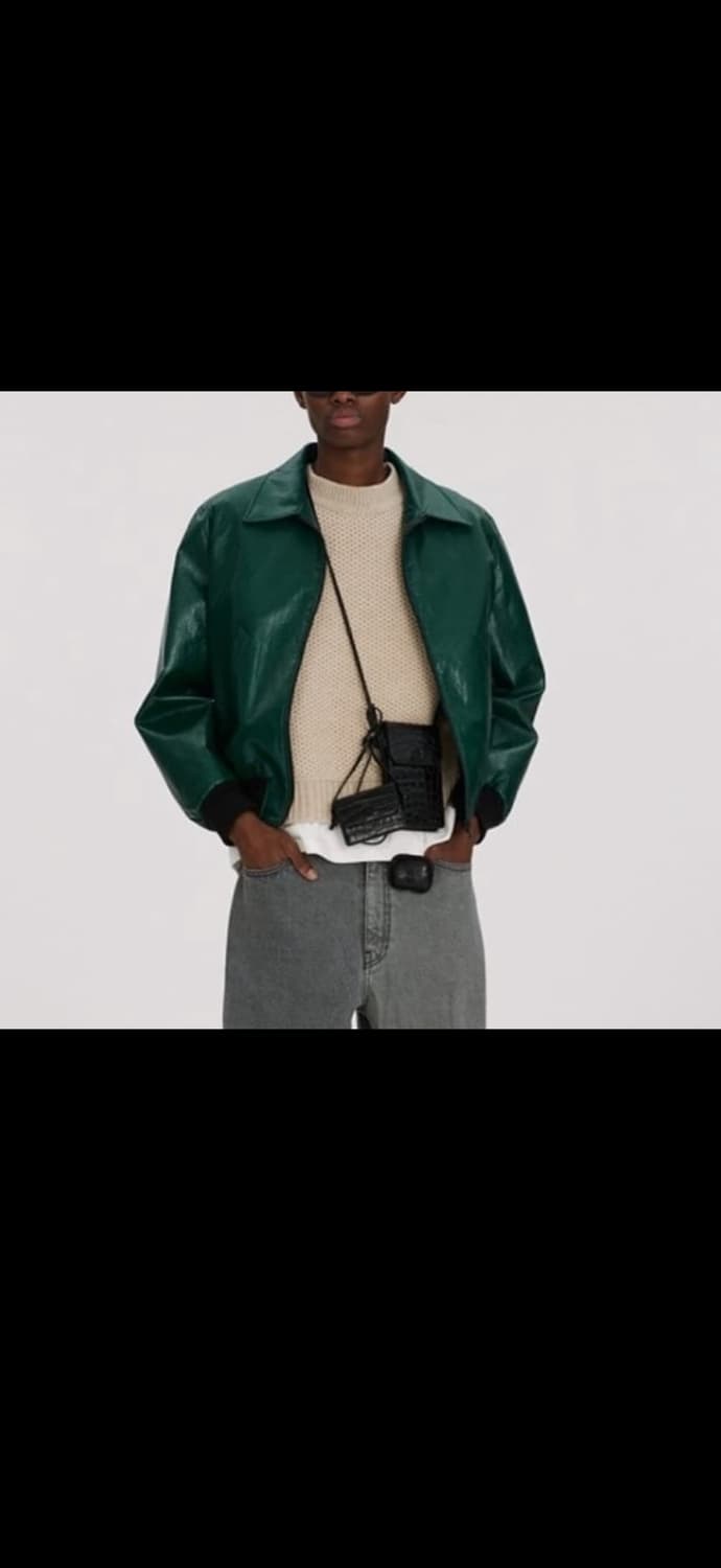 [RECTO] 60S Benn Shine Faux Leather Jack 상품이미지1