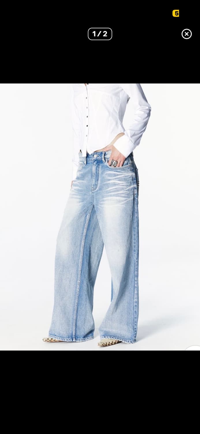 택달린 새상품 2000아카이브스 스나이더 데님 청바지  상품이미지1