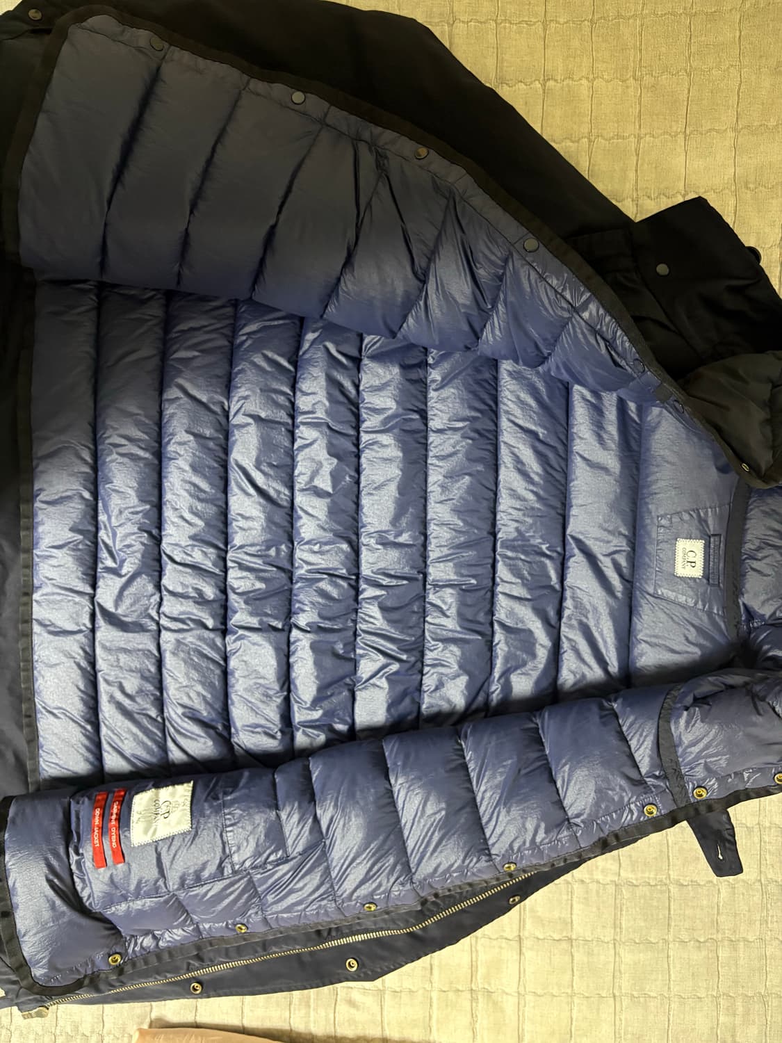 CP컴퍼니 마이크로 케이 후드 렌즈 자켓 토탈 이클립스 블루 xl 상품이미지4