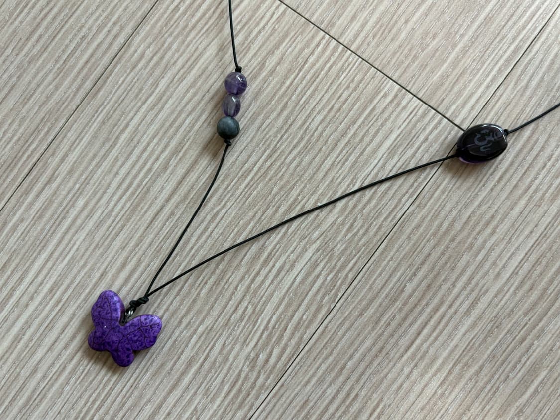 모리걸 나비 목걸이~ 크로쉐 가디건 상품이미지2