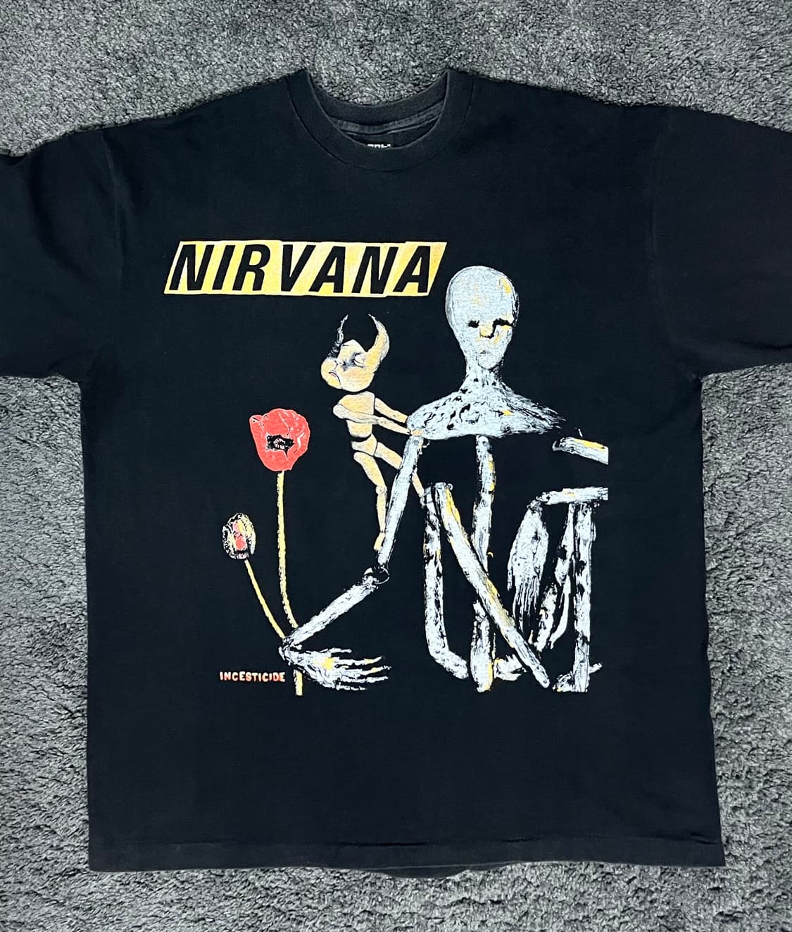 (rep) 빈티지 너바나 투어 티셔츠 상품이미지1