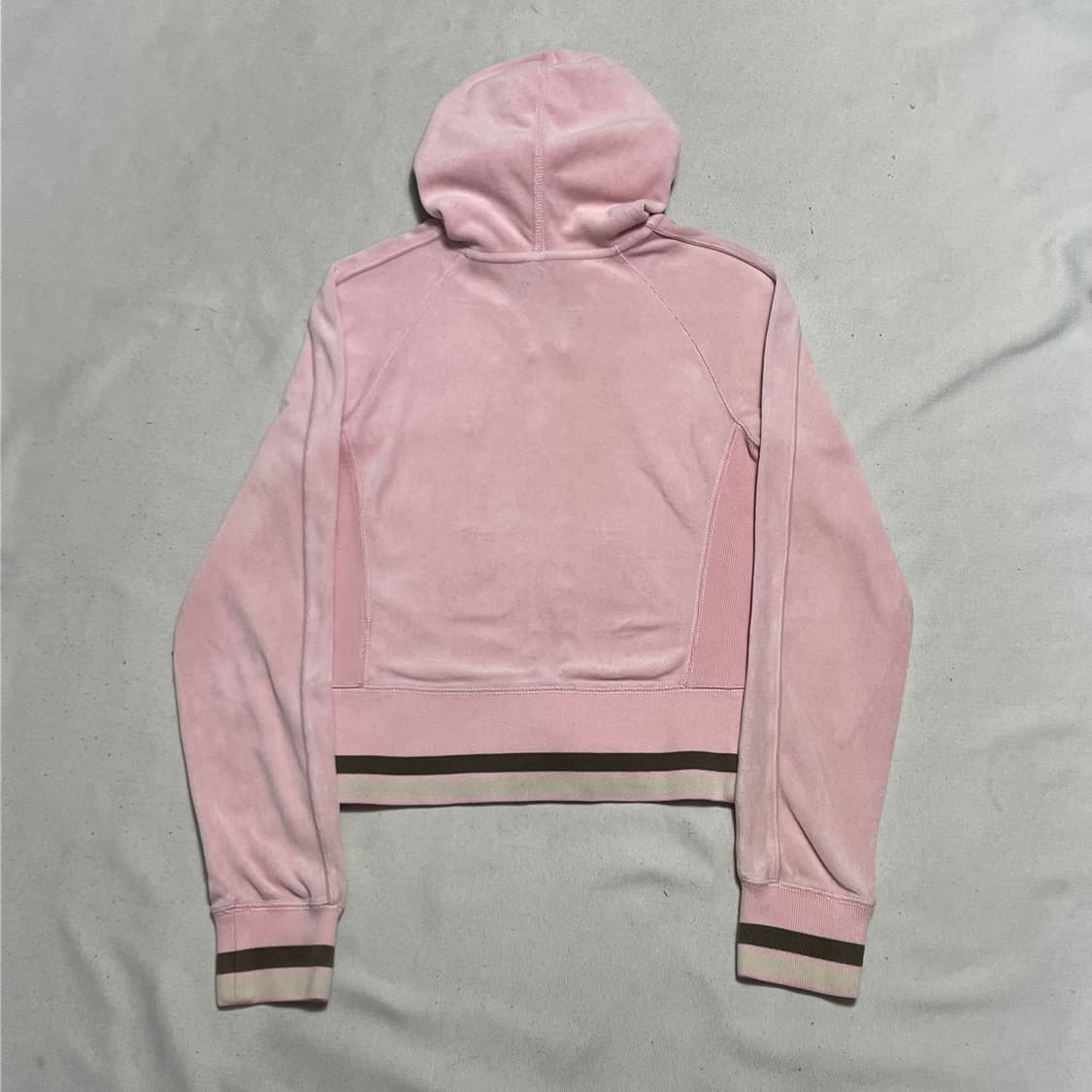 M 나이키 여성용 연핑크 벨벳 후드집업 상품이미지3