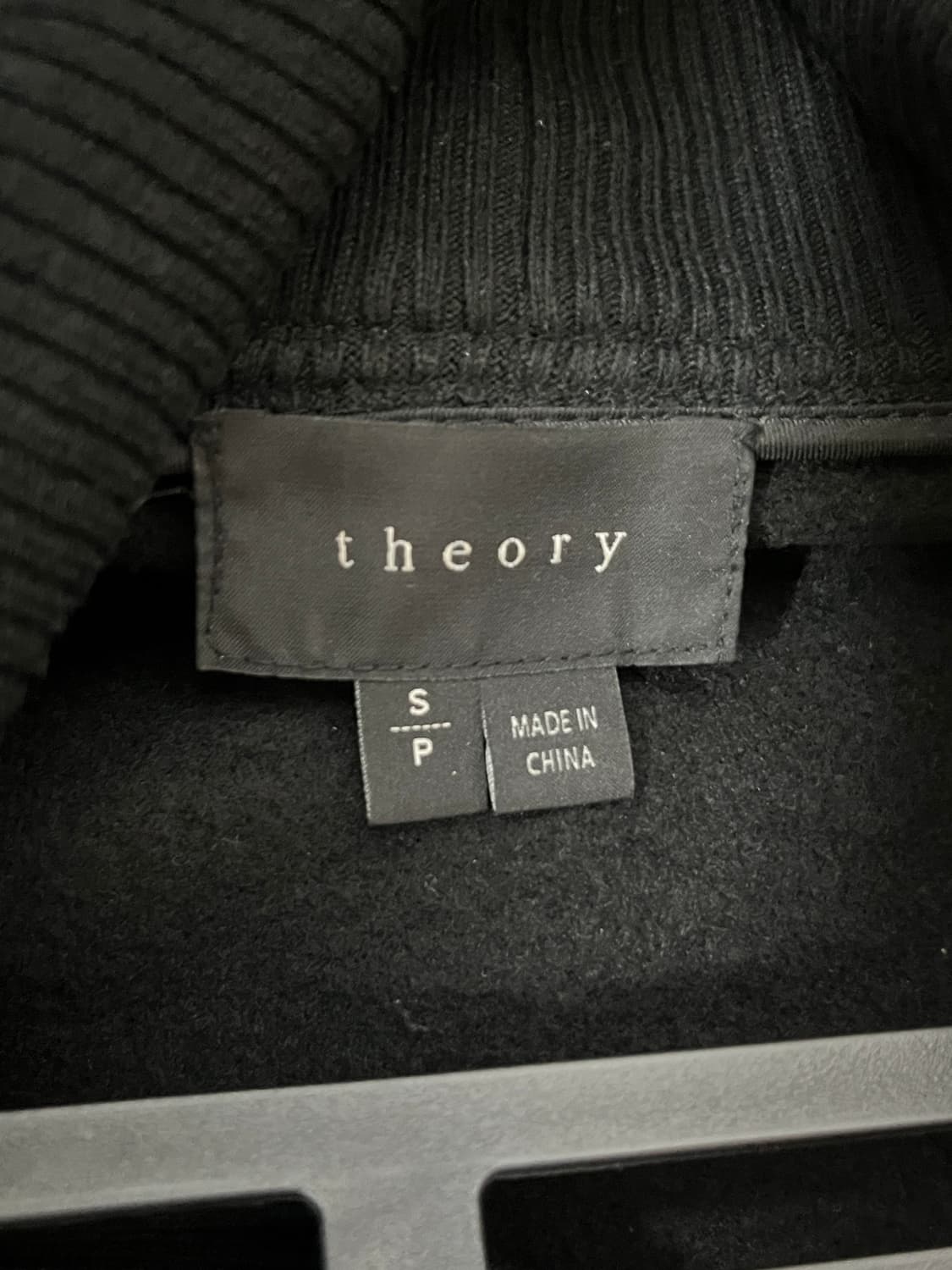 Theory 블랙 사선지퍼 자켓 S 상품이미지3