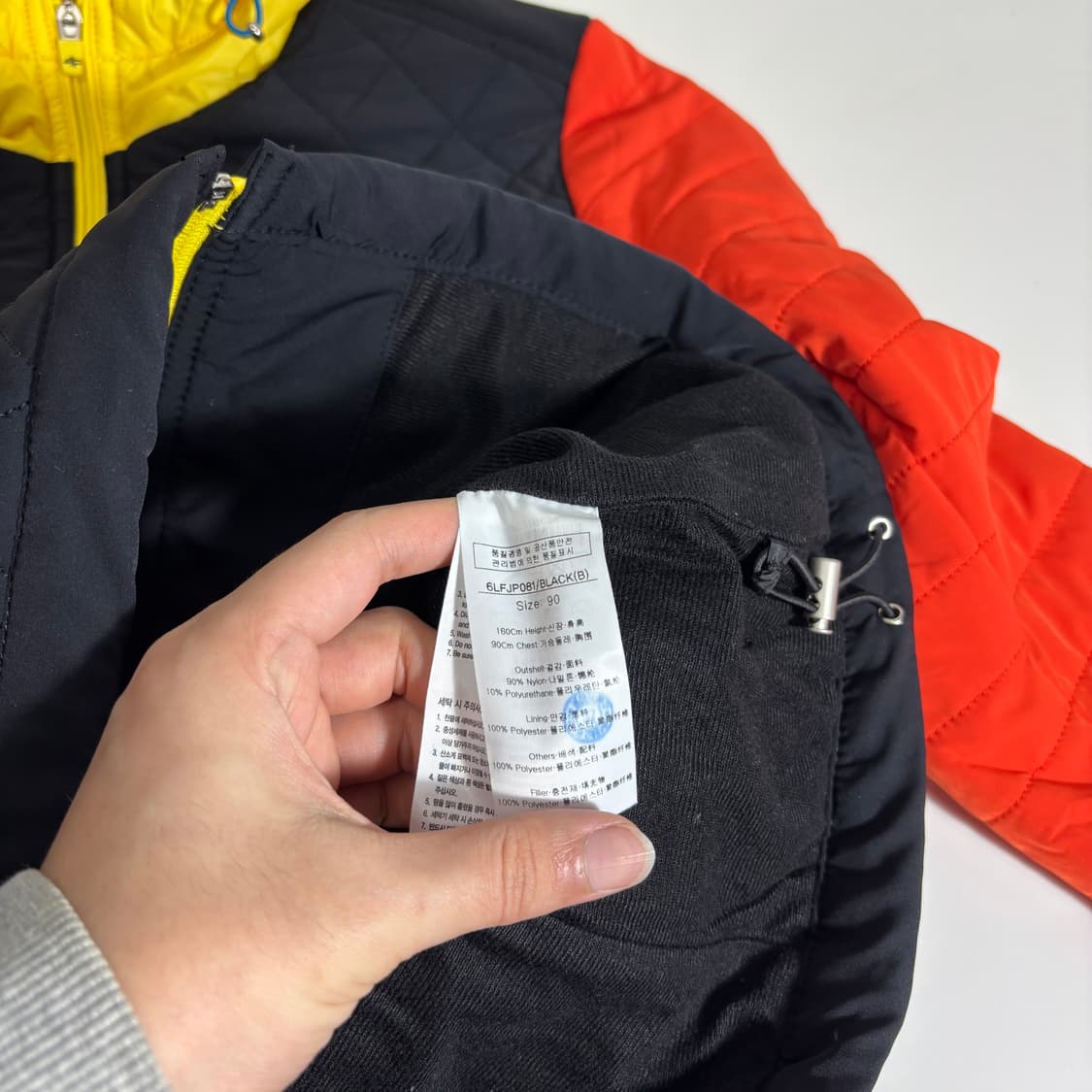 우먼S-M 루이스카스텔 멀티컬러 누빔 골프후드점퍼 상품이미지5