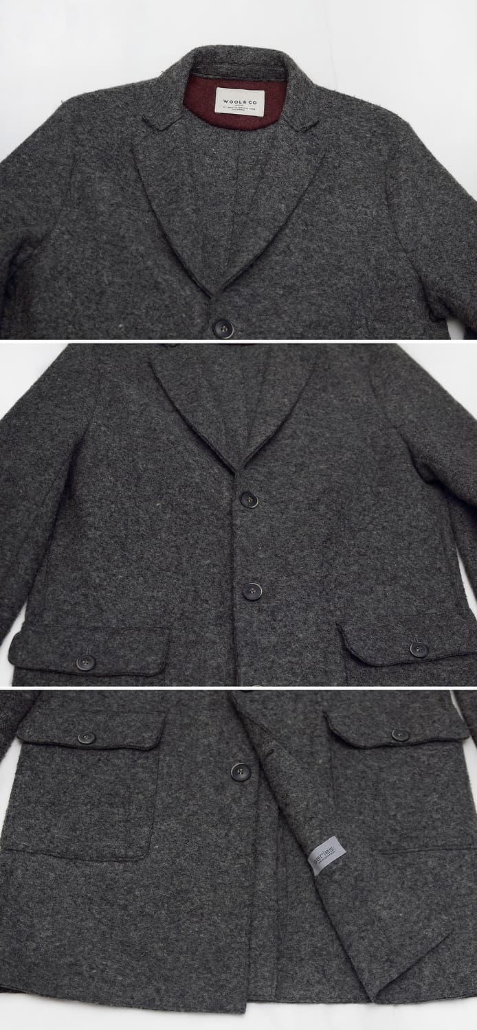 울앤코 바이 시리즈 이태리 메이드 울펠트 코트 자켓 (M / 100+) 상품이미지4