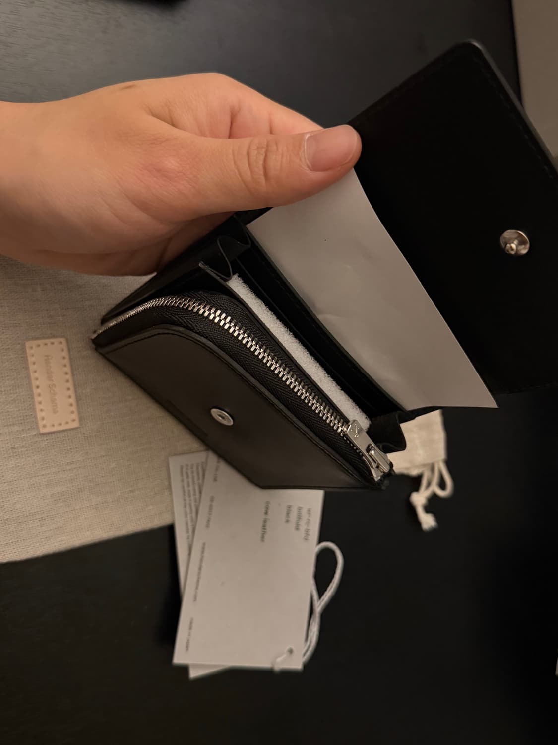 핸더스킴 빌폴드 지갑(billfold)블랙 새상품 상품이미지4