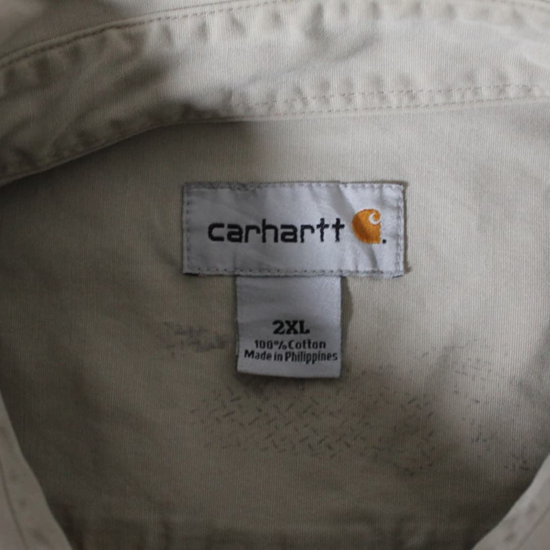 Carhartt 칼하트 화이트 코튼 워크 셔츠 상품이미지3
