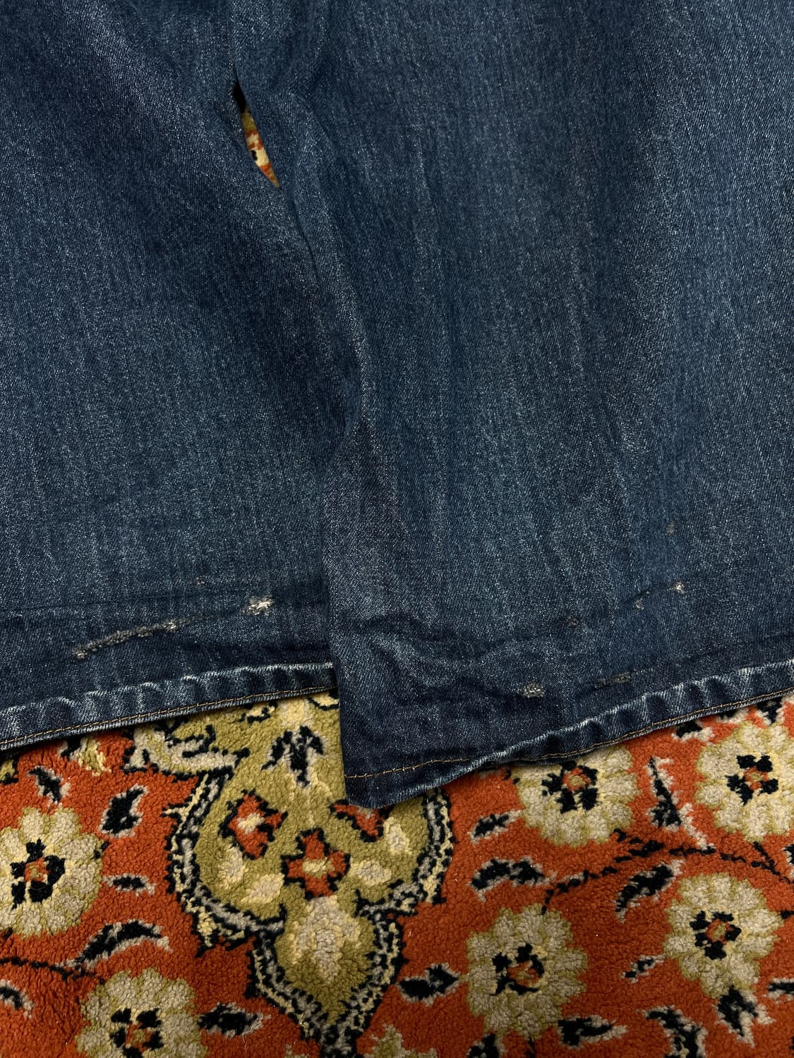 [L] 캑터스도넛마켓 카펜터 빈티지 디스 데님 팬츠 상품이미지6