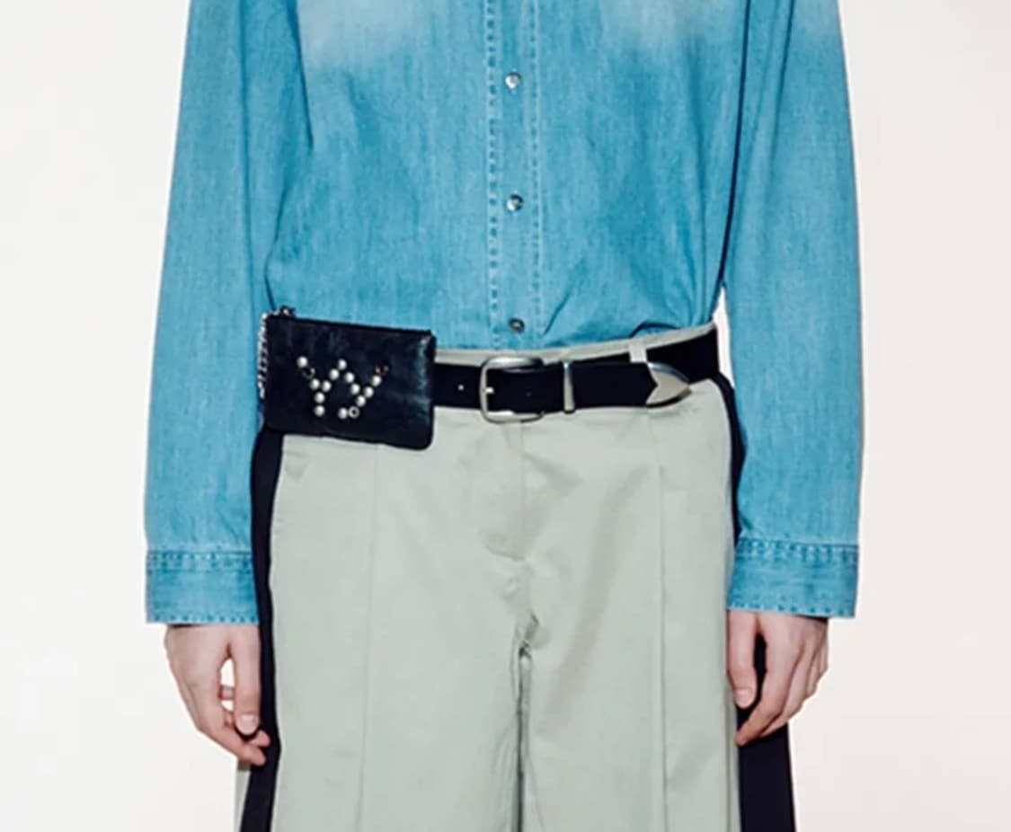 OPEN YY / STUD CHAIN WALLET (BLACK) 상품이미지6