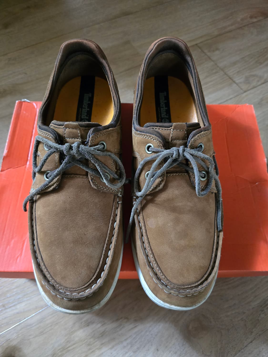 팀버랜드 보트슈즈 베이지 상품이미지1