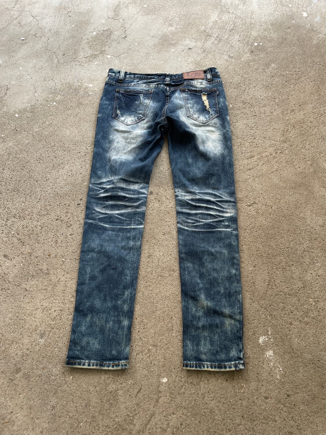 (Remake)patchwork check slim jeans 상품이미지8