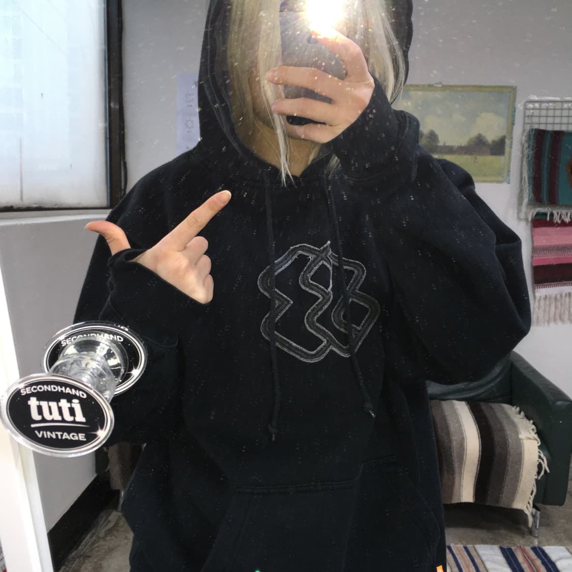 투티/0212 SPECIAL BLEND 핑거홀 카모플라쥬 기모 후드 와펜 상품이미지1