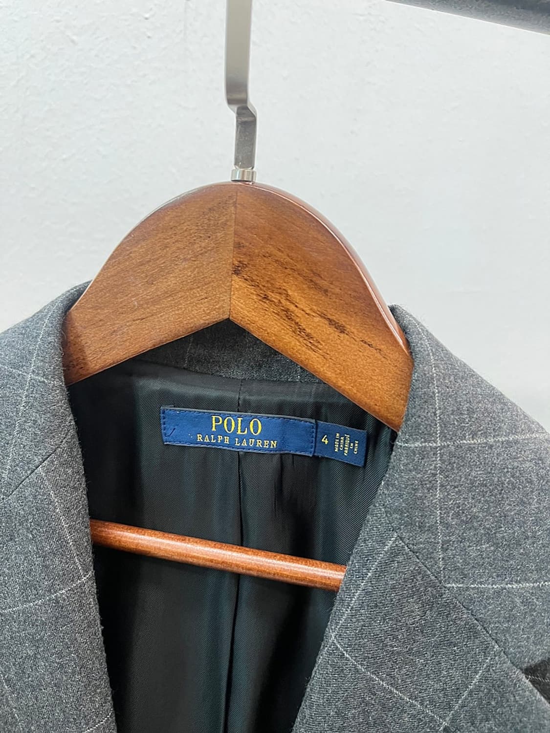 여) 폴로 그레이 체크자켓  상품이미지8